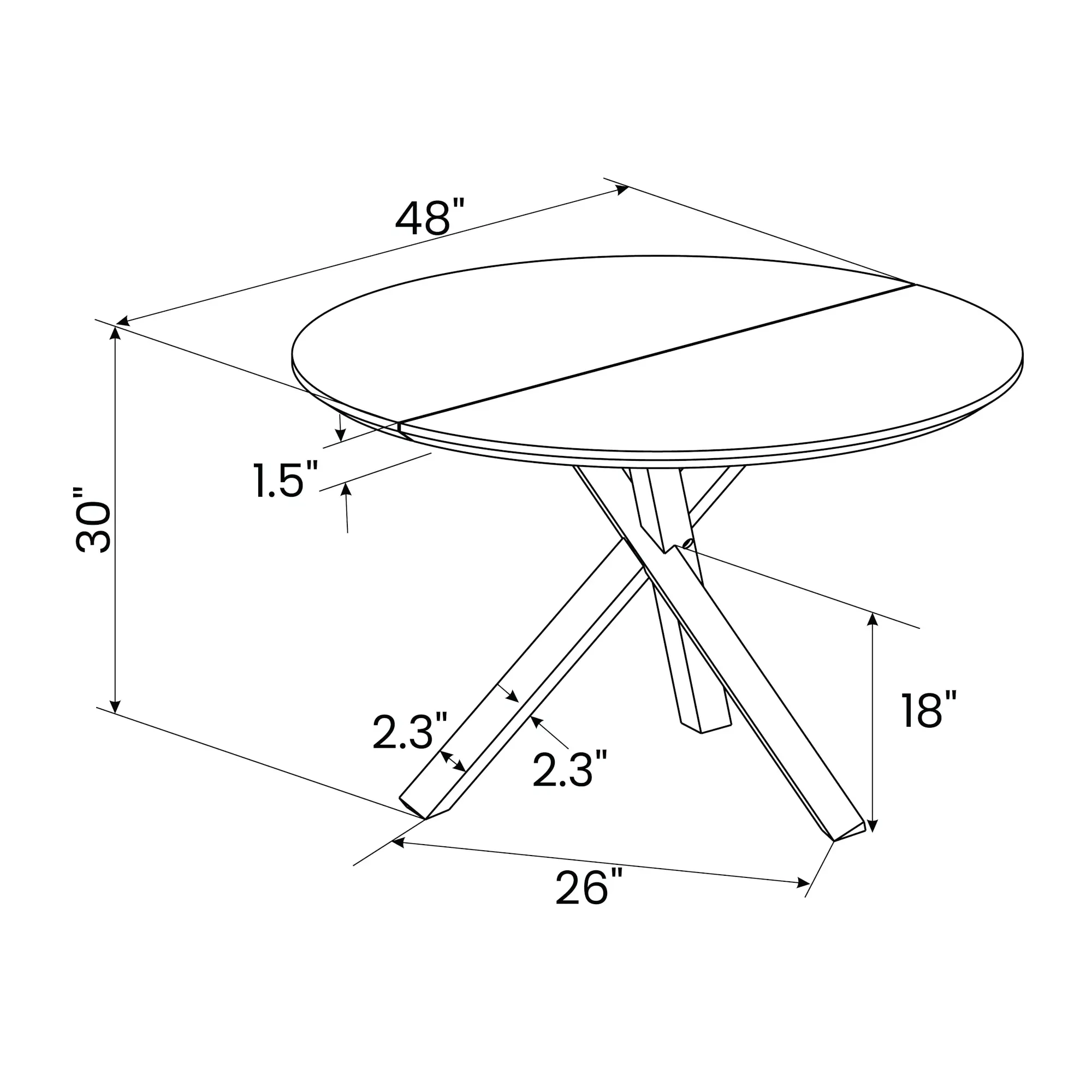 Cascais Round Dining Table - Image 26