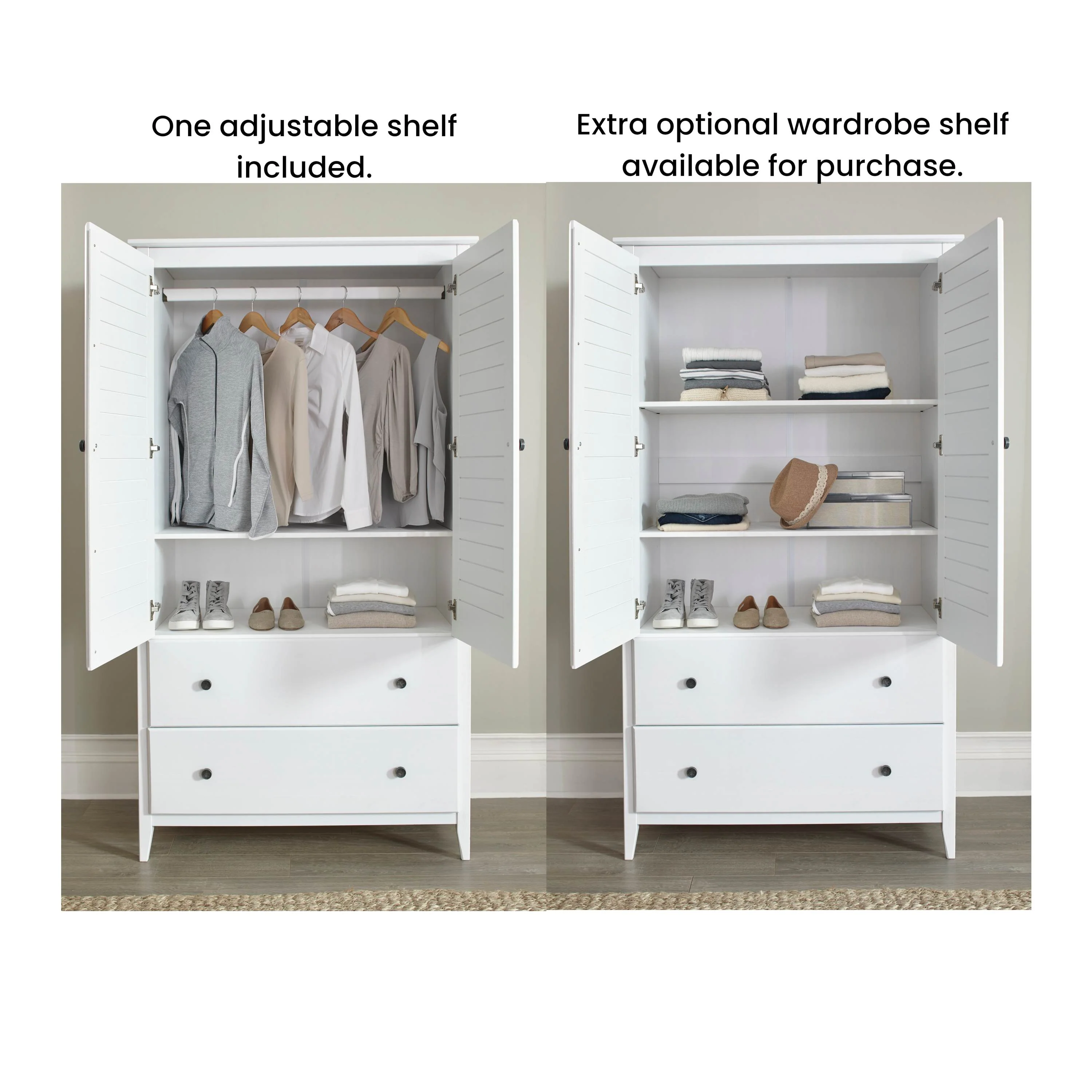 Greenport 2-Door Wardrobe - Image 15