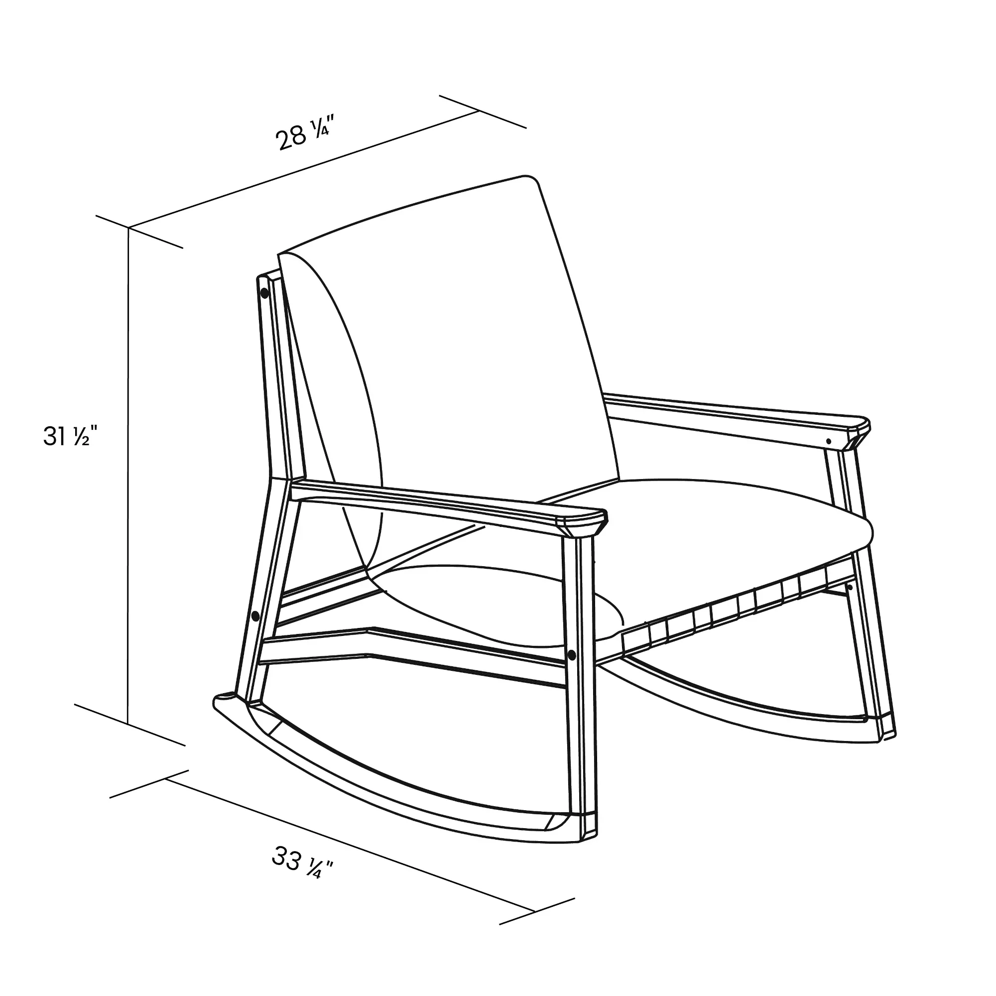 Mid Century Rocking Chair - Image 72