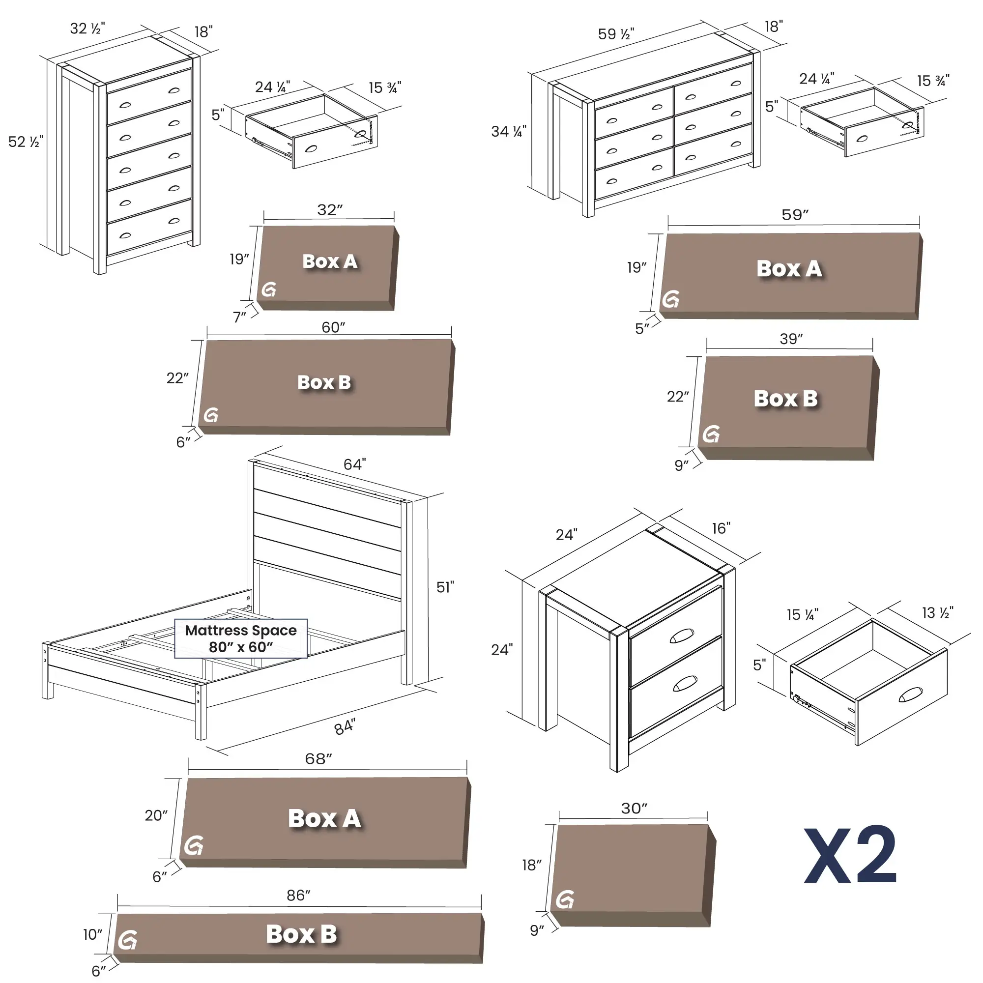 Montauk Bedroom Set (5-Piece) - Image 34